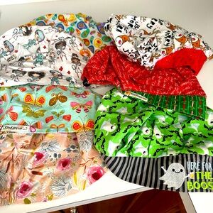 nursing surgical caps . 7 caps . different styles .